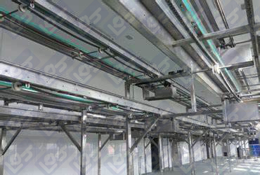 Chain track conveyor line