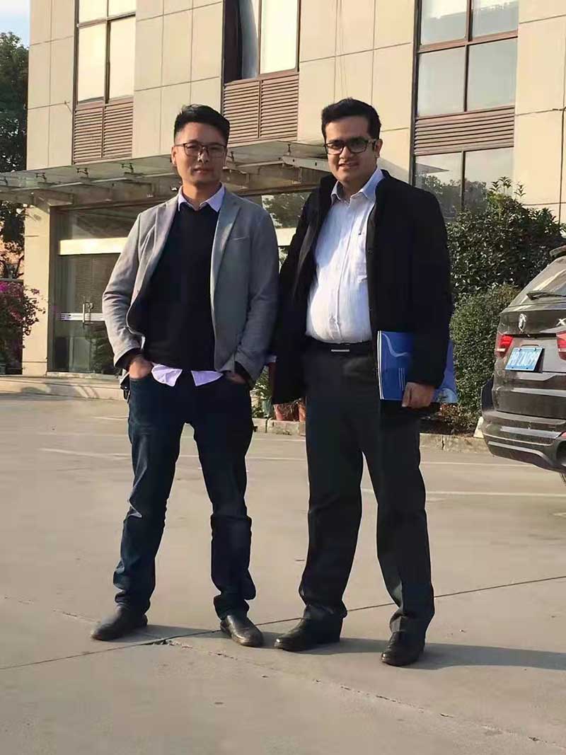 印度食品企业客户到冠猴智能海安生产基地参观考察 印度食品企业客户到冠猴智能海安生产基地参观考察
